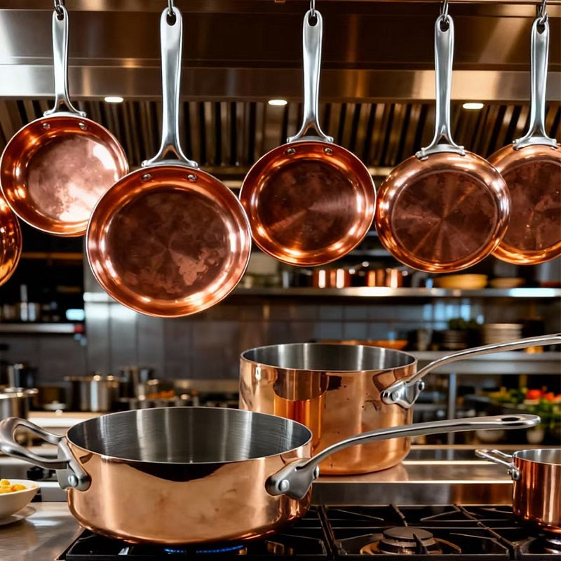 Tri-ply Copper Cooking Pot