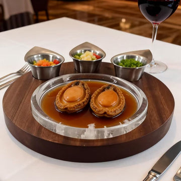 Crystal Plate Set for Steak and Abalone