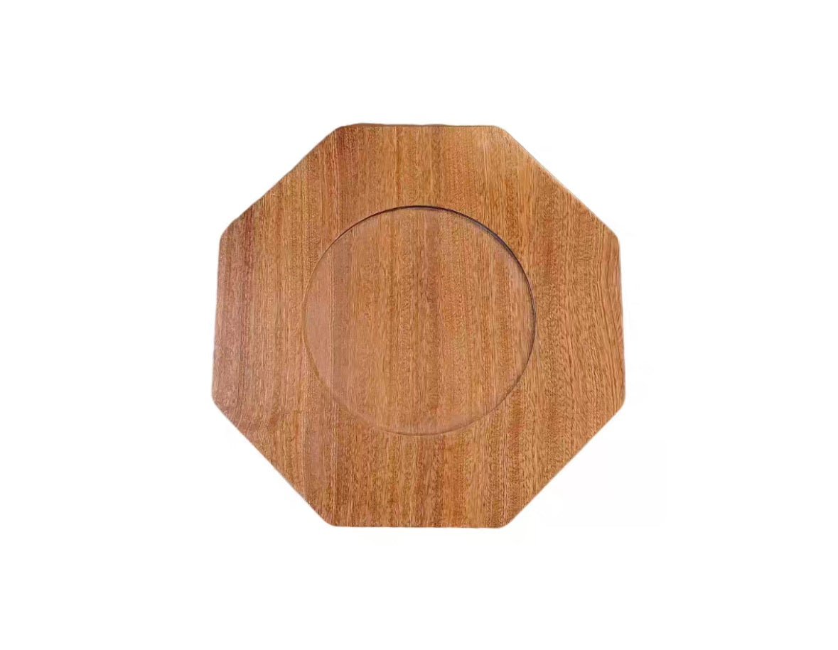 Circular French court relief steak plate
