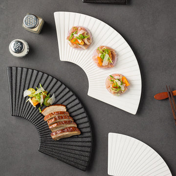Ceramic Fan-shaped Plates