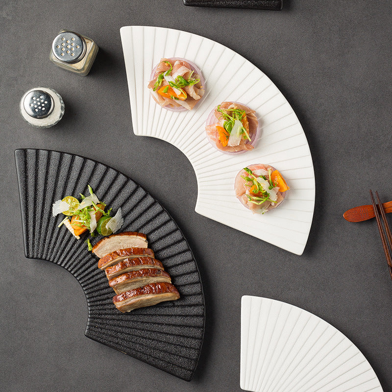 Ceramic Fan-shaped Plates