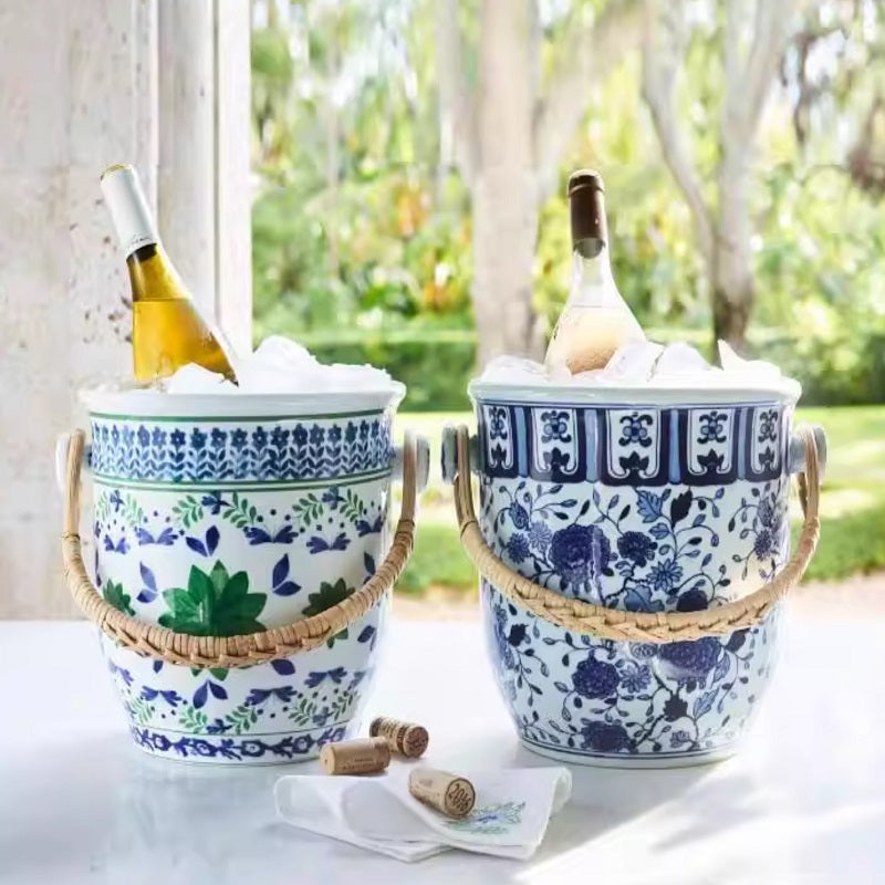 Porcelain ice bucket
